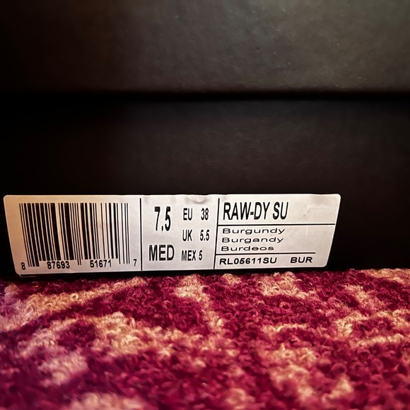 Kenneth Cole Raw-dy purple/burgundy suede fringe boot - Picture 5 of 5